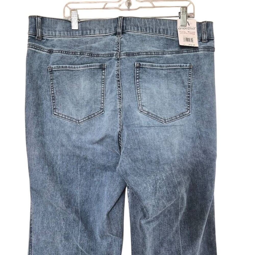 Gloria Vanderbilt Shape Effect Pull On Flare Jean Sonoma Valley Whiskers Sz 16W - Picture 5 of 9